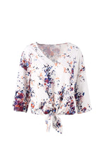 Load image into Gallery viewer, Digital Printed Floral Large Size Strap Fashion Chiffon Top