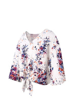 Load image into Gallery viewer, Digital Printed Floral Large Size Strap Fashion Chiffon Top