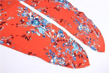 Load image into Gallery viewer, Digital Printed Floral Large Size Strap Fashion Chiffon Top