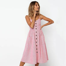 Load image into Gallery viewer, 2018 NEW CLASSIC SPAGHETTI STRAPS MIDI DRESS