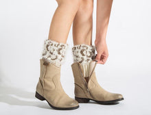 Load image into Gallery viewer, Boot cuff thick short-sleeved thick thick bamboo knit wool yarn socks - 3