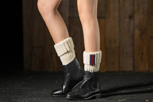 Load image into Gallery viewer, Boot cuff thick short-sleeved thick thick bamboo knit wool yarn socks - 2