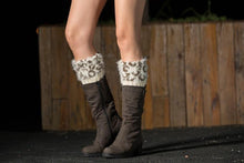 Load image into Gallery viewer, Boot cuff thick short-sleeved thick thick bamboo knit wool yarn socks - 3