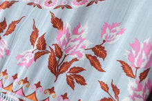 Load image into Gallery viewer, Bohemian long-sleeved lace sunscreen loose blouse