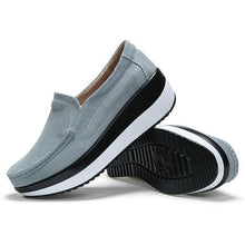 Load image into Gallery viewer, Large Size Rocker Sole Suede Slip On Casual Shoes