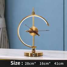 Load image into Gallery viewer, Creative clock lamp modern simple bedroom bedside light luxury decoration mobile phone intelligent wireless charging and storage lamp