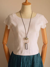 Load image into Gallery viewer, Simple Versatile Geometric Circle Square Long Necklace Chain Sweater Chain