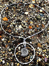 Load image into Gallery viewer, Bohemian Wind Velvet Rope Infinite Ring Large Conch Sweater Chain Shell Leather Ring Necklace