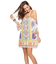 Load image into Gallery viewer, Milk Silk Beach Resort Sling Printing Mini Dress
