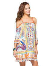 Load image into Gallery viewer, Milk Silk Beach Resort Sling Printing Mini Dress