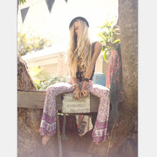 Load image into Gallery viewer, Floral Boho Hippie Casual Loose Wide Leg Flared Pants