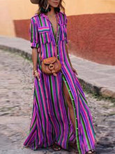 Load image into Gallery viewer, 2018 New Stripe Loose Maxi Long Dress