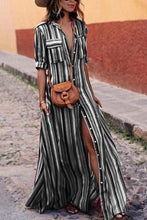 Load image into Gallery viewer, 2018 New Stripe Loose Maxi Long Dress