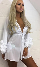 Load image into Gallery viewer, Sexy Long Sleeve Solid Color Swimwear Bikini Cover Up