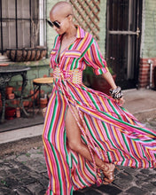 Load image into Gallery viewer, 2018 New Stripe Loose Maxi Long Dress