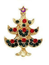 Load image into Gallery viewer, Alloy Creative Christmas Tree Santa Claus Pin Boutonniere