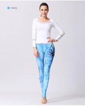 Load image into Gallery viewer, Stylish Yoga Clothes Printed Yoga Pants Women's Tight High Waist Hip Lifting and Foot Stepping Pants Sports Fitness Pants