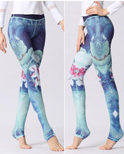 Load image into Gallery viewer, Stylish Yoga Clothes Printed Yoga Pants Women's Tight High Waist Hip Lifting and Foot Stepping Pants Sports Fitness Pants