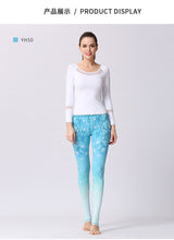 Load image into Gallery viewer, Stylish Yoga Clothes Printed Yoga Pants Women's Tight High Waist Hip Lifting and Foot Stepping Pants Sports Fitness Pants