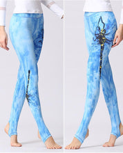 Load image into Gallery viewer, Stylish Yoga Clothes Printed Yoga Pants Women's Tight High Waist Hip Lifting and Foot Stepping Pants Sports Fitness Pants