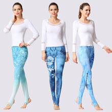 Load image into Gallery viewer, Stylish Yoga Clothes Printed Yoga Pants Women's Tight High Waist Hip Lifting and Foot Stepping Pants Sports Fitness Pants