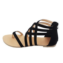 Load image into Gallery viewer, Knitted Toe Roman Sandals Female Summer Flat Large Size Women's Shoes
