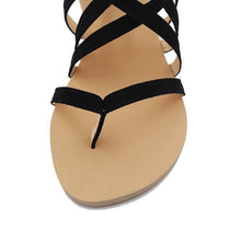 Load image into Gallery viewer, Knitted Toe Roman Sandals Female Summer Flat Large Size Women's Shoes