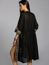 Load image into Gallery viewer, Summer Cardigan Chiffon Embroidery Sun Protection Clothing
