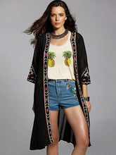 Load image into Gallery viewer, Summer Cardigan Chiffon Embroidery Sun Protection Clothing
