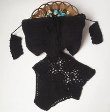 Load image into Gallery viewer, Off Shoulder Hollow Hook High Waist Bikini Swimsuit