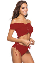 Load image into Gallery viewer, Summer New Sexy Cross Strap Two-piece Bikini