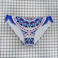 Load image into Gallery viewer, New Sexy Split Swimsuit Blue Print Strappy Bikini