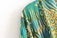 Load image into Gallery viewer, Bohemian Print Retro Loose Sleeves Tie Cardigan Kimono Sun Protection Shirt