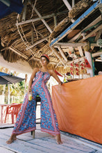 Load image into Gallery viewer, Printed Spaghetti Strap Wide Leg Pants Jumpsuit Rompers