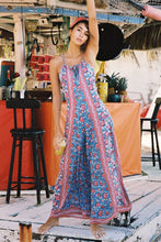 Load image into Gallery viewer, Printed Spaghetti Strap Wide Leg Pants Jumpsuit Rompers