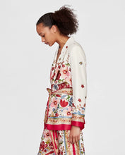 Load image into Gallery viewer, Summer Bohemia Fashion Belt Printing Long Sleeve Casual V-Neck Coat