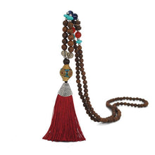 Load image into Gallery viewer, Literary Tassel Necklace Original Beaded Sweater Chain Hemp Cotton Accessories Ethnic Nepal Pendant