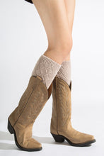 Load image into Gallery viewer, Autumn and winter knitted warm leg boots boot wool leggings rhombus line socks