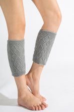 Load image into Gallery viewer, Autumn and winter knitted warm leg boots boot wool leggings rhombus line socks