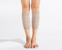 Load image into Gallery viewer, Autumn and winter knitted warm leg boots boot wool leggings rhombus line socks