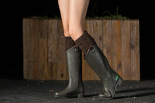 Load image into Gallery viewer, Autumn and winter knitted warm leg boots boot wool leggings rhombus line socks