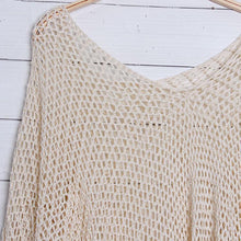 Load image into Gallery viewer, 2018 New Knit Hollow Out Swimwear Bikini Cover Up