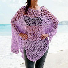 Load image into Gallery viewer, 2018 New Knit Hollow Out Swimwear Bikini Cover Up