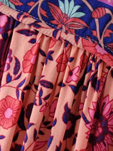 Load image into Gallery viewer, Women s Fashion Polyester Boho Tie Neck Long Sleeve Pleated Day Dress