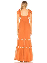 Load image into Gallery viewer, 2018 Summer Boho Pompoms Split Beach Maxi Dress