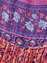 Load image into Gallery viewer, Women s Fashion Polyester Boho Tie Neck Long Sleeve Pleated Day Dress