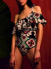 Load image into Gallery viewer, Cape Printed One-piece Swimsuit Bikini