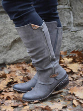 Load image into Gallery viewer, Spring and Autumn Women's Round Head Side Zipper Martin Boots