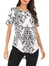 Load image into Gallery viewer, Spring and Summer New Button Collar Pleated Short Sleeve T Shirt