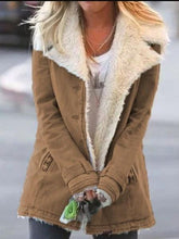 Load image into Gallery viewer, Warm Cotton Jacket with Long Sleeves and Plush In Autumn and Winter